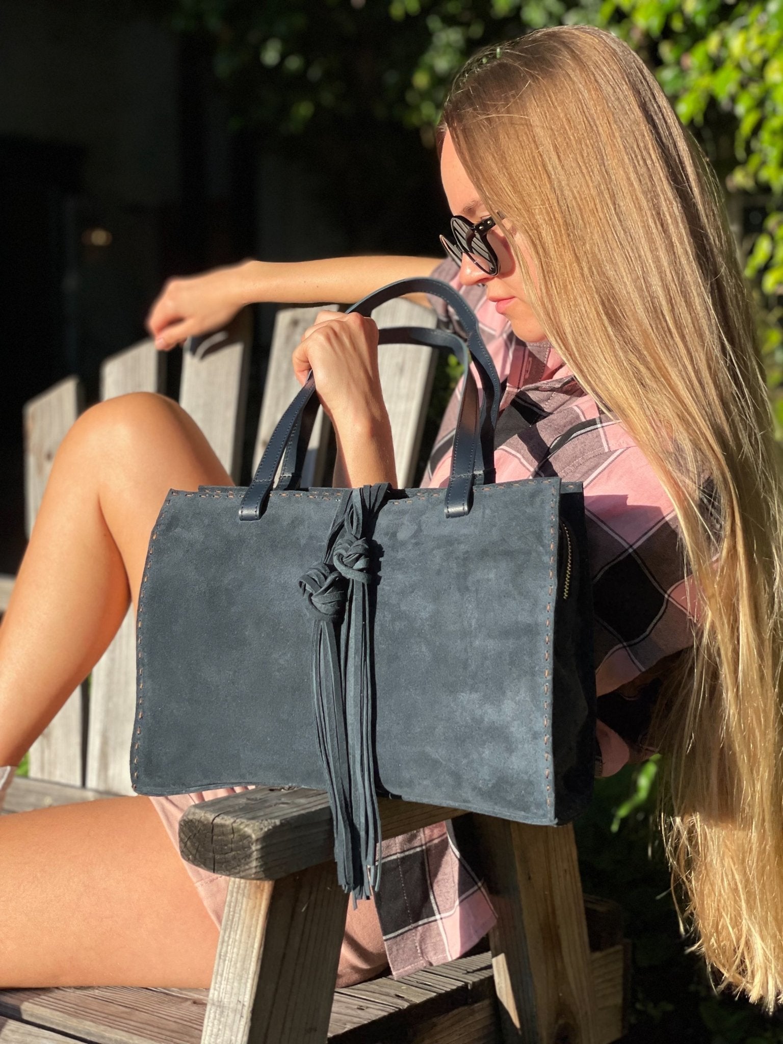 MONTEREY Olive Suede - Carla Mancini Handbags