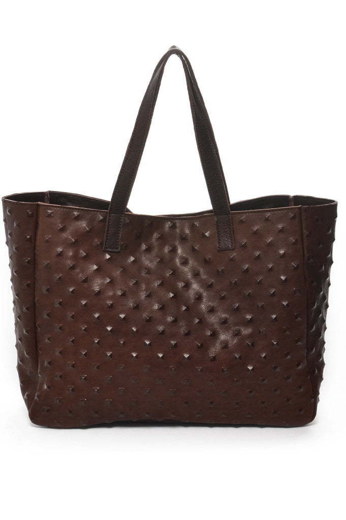 AMBER Brown Studs - Carla Mancini Handbags