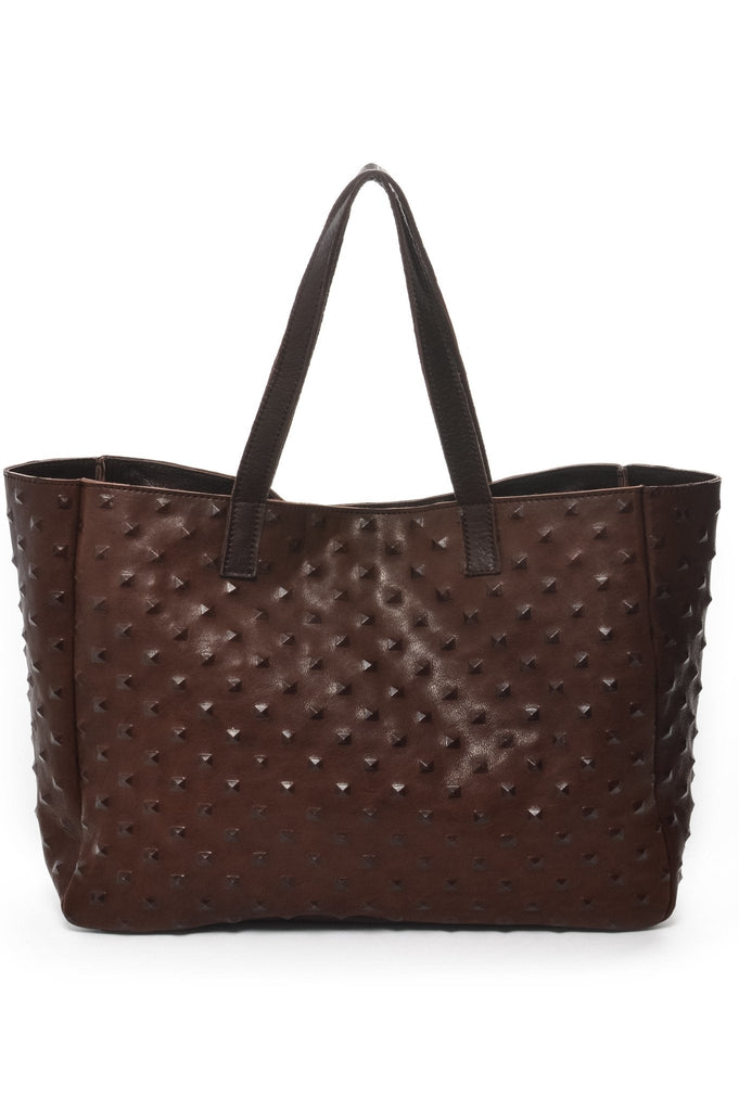 AMBER Brown Studs - Carla Mancini Handbags