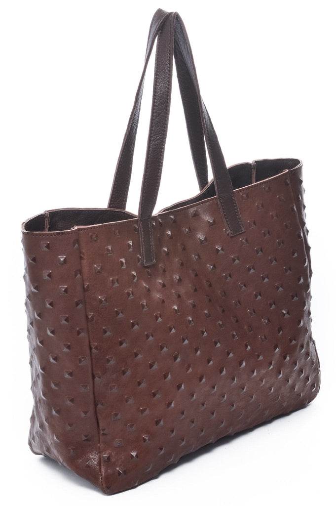 AMBER Brown Studs - Carla Mancini Handbags
