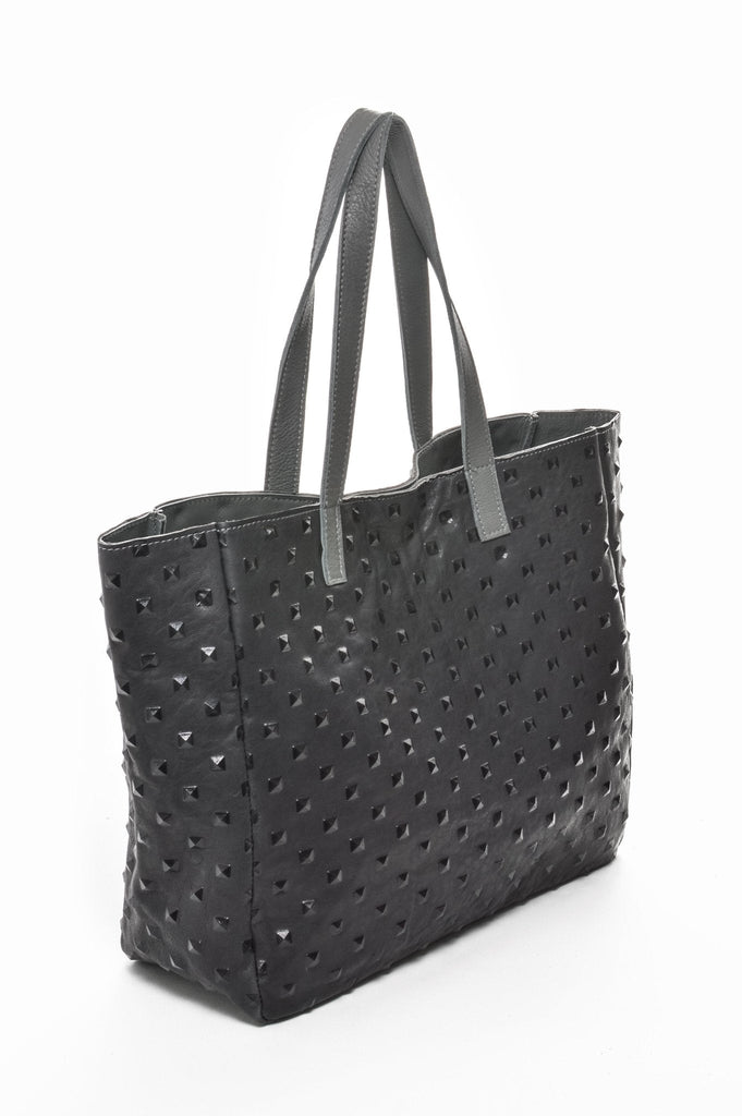 AMBER Grey Studded - Carla Mancini Handbags