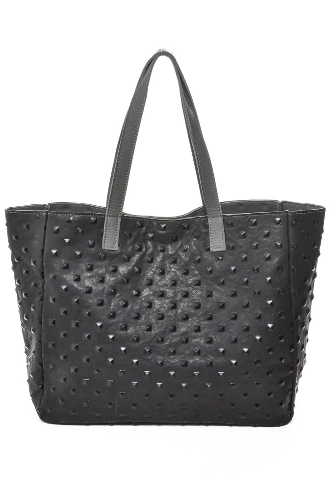 AMBER Grey Studded - Carla Mancini Handbags