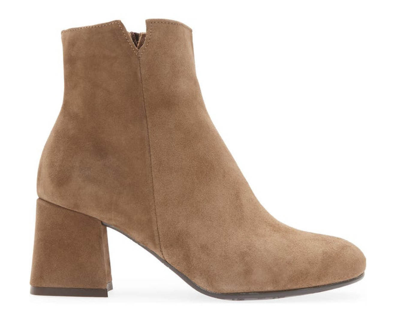 Luna Suede with Shearling Ankle Bootie